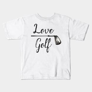 Love Golf Kids T-Shirt